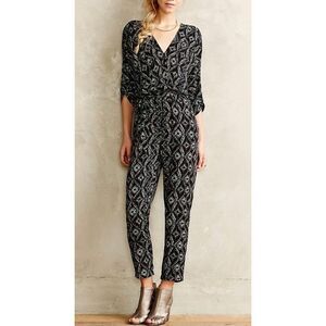 Anthropologie Elevenses Geometric Dacey Jumpsuit Romper Women's XS
